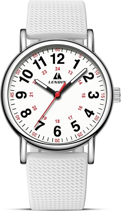 LN LENQIN Womens Watch Analog Quartz Waterproof Ladies Watches for Women with Leather Strap Luminous Easy Reader Dial